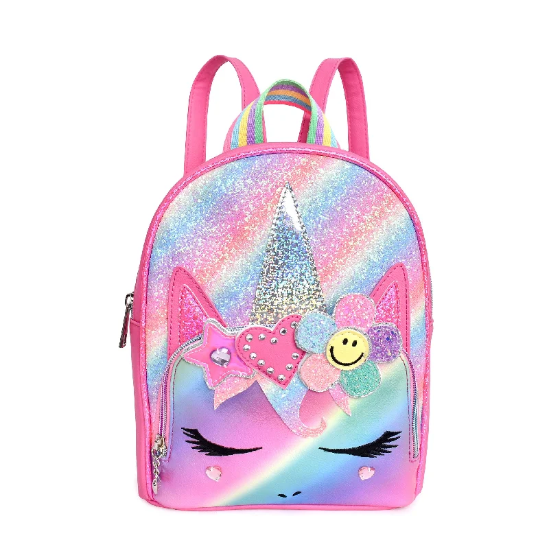 Seasonal Clearance Bags For Summer Miss Gwen Unicorn Multicolor Ombre Glitter Mini Backpack