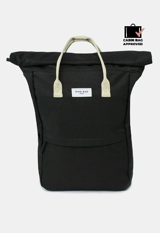 Luxury Bags With Premium Materials And Craftsmanship Pebble Black | “Hackney” Backpack | Large