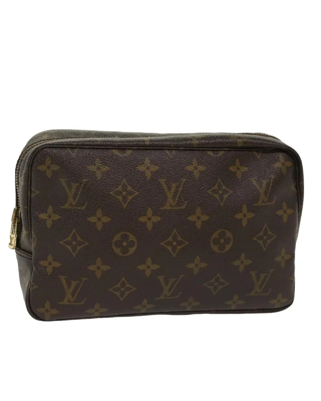 Vintage Bags For Retro And Classic Fashion Lovers Monogram Canvas Clutch Bag with Accessories