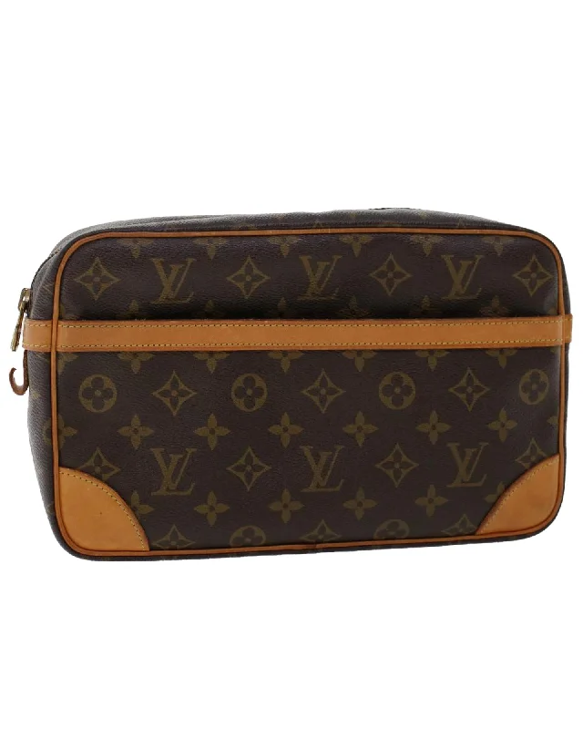 Stylish Bags For Fashion Influencers And Bloggers Monogram Canvas Clutch Bag with Accessories and Serial No