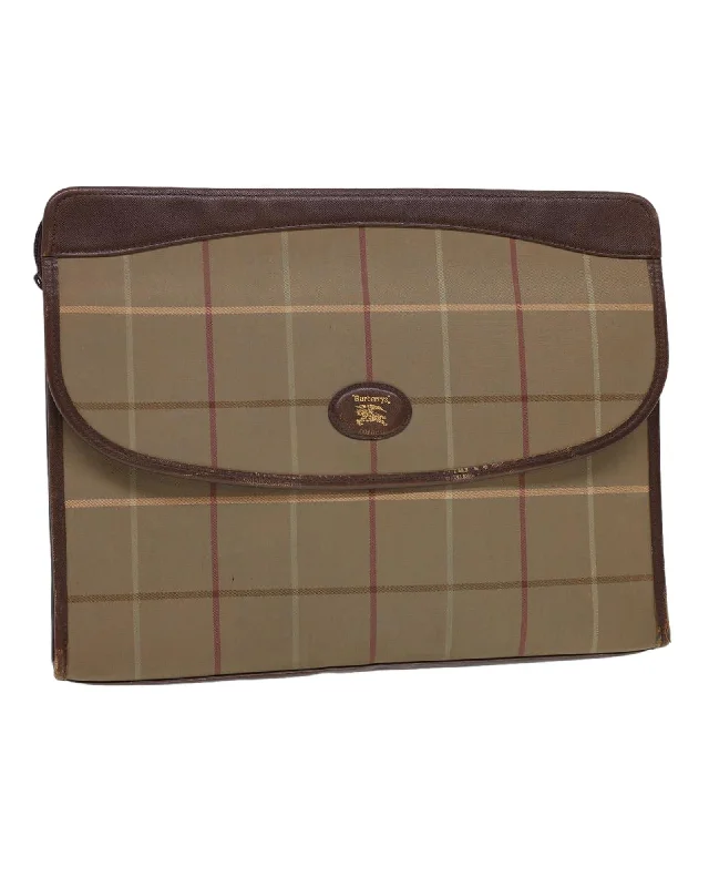 Inspired Bags For Modern Sophistication Burberrys Nova Check Clutch Bag Nylon Beige
