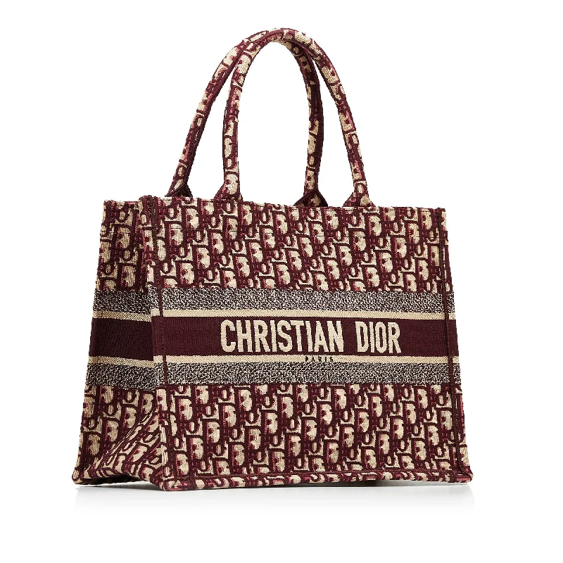Luxury Bags With Premium Materials And Craftsmanship DIOR Medium Oblique Book Tote Tote Bag