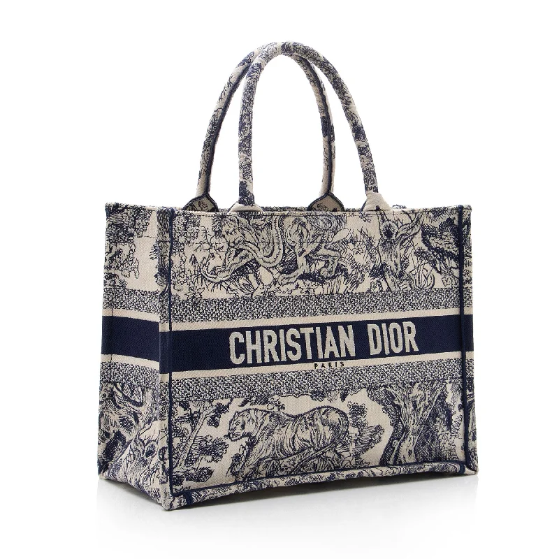 Luxury Bags With Premium Materials And Craftsmanship Dior Toile De Jouy Small Book Tote (SHF-5hT08Q)