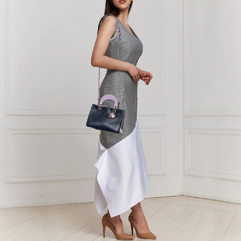 Eco-Friendly Bags For Sustainable Fashion Lovers DIOR Tri Color Leather and Watersnake Leather Mini issimo Tote