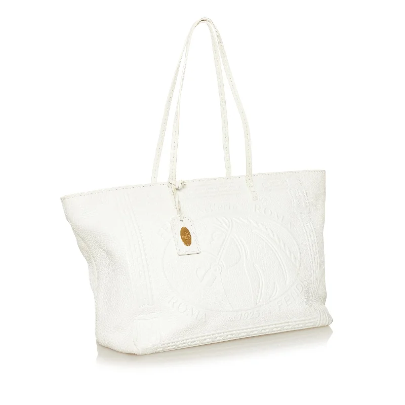 Designer-Inspired Bags At Budget-Friendly Prices Fendi Selleria Embossed Leather Tote Bag (SHG-34464)
