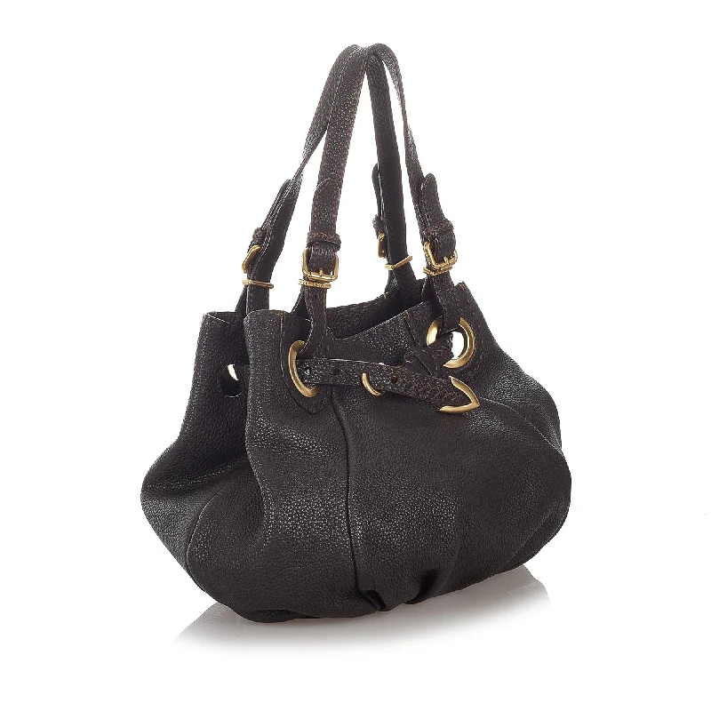 Festival Bags For Concerts And Events Fendi Selleria Pomodorino Leather Tote Bag (SHG-27133)