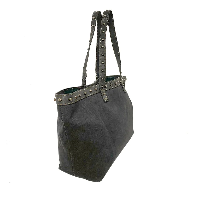Discounted Designer Bags For Clearance Sale Fendi Studded Selleria Tote (SHG-YuCGLH)