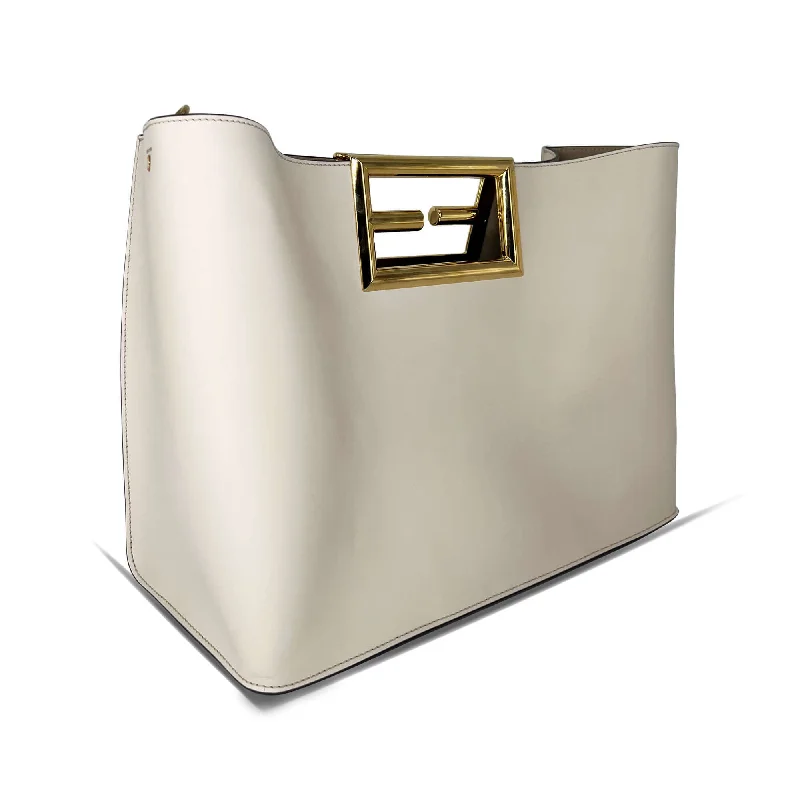 Bag For Luxury Lovers Fendi way tote bag off-white