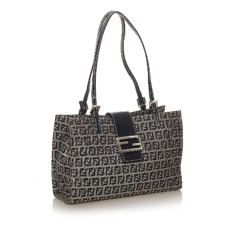 Odor-Resistant And Budget Bags Fendi Zucchino Canvas Tote Bag (SHG-28122)