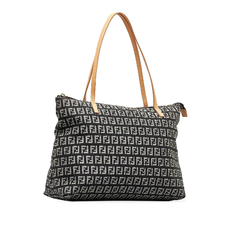 Seasonal Clearance Bags For Summer, Winter, Etc. Fendi Zucchino Canvas Tote Bag (SHG-50QNL7)