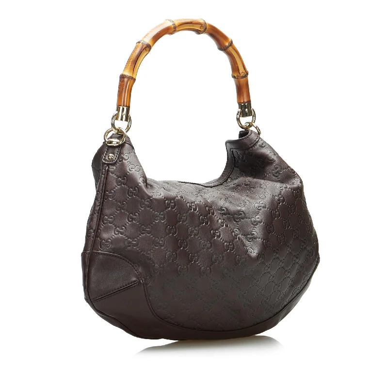 Customizable Bags For Personalized Style Gucci Bamboo Guccissima Peggy Tote Bag (SHG-PzT5KG)