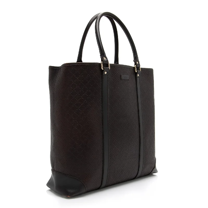 Trendy Festival Bags With Limited-Time Offers Gucci Diamante Leather Joy N/S Tote (SHF-23525)