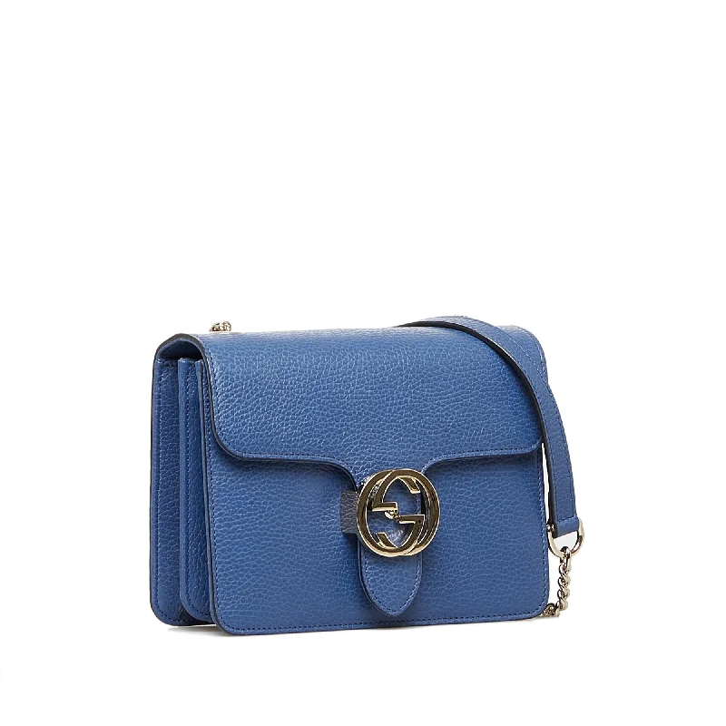 Luxury Bags On Sale Gucci Dollar Calf Interlocking G Crossbody (SHG-v17dFN)