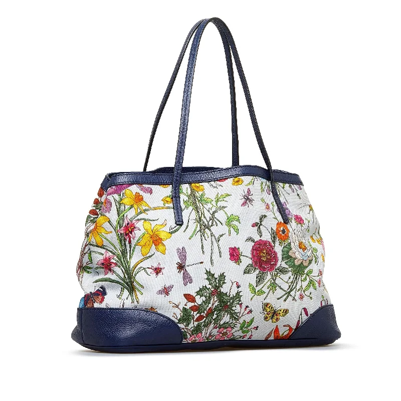 Chic Bags For Office Professionals And Urban Dwellers Gucci Flora Tote (SHG-x51aju)