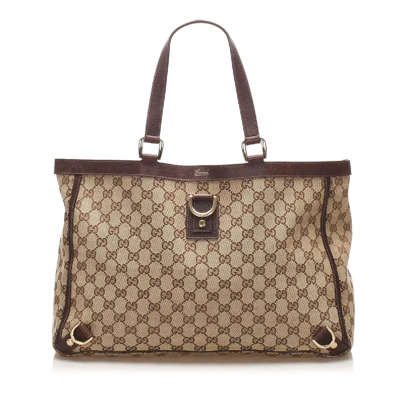 Inspired Bags For High-End Fashion Gucci GG Canvas Abbey D- Ring Tote Bag (SHG-11803)