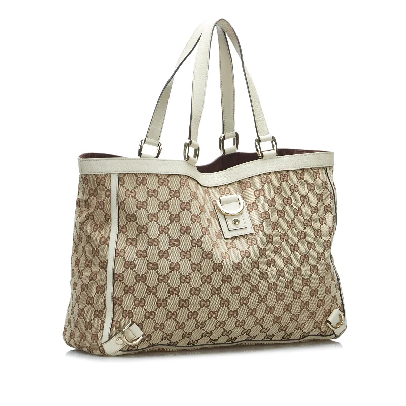Seasonal Clearance Bags For Summer Gucci GG Canvas Abbey D-Ring Tote Bag (SHG-5HkU7J)