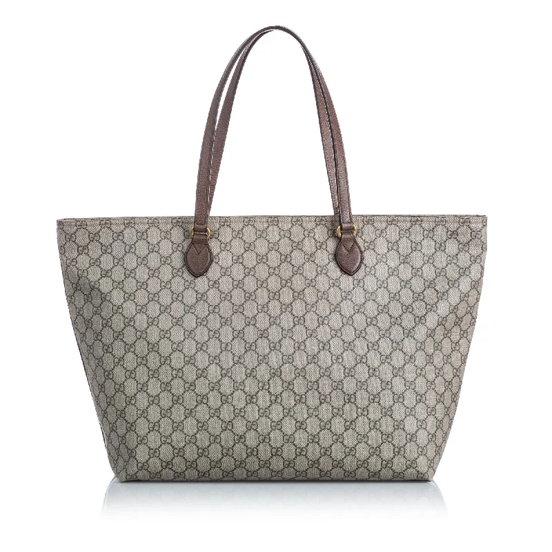 Versatile Bags That Suit Any Outfit Or Event Gucci Brown GG Supreme Large Ophidia Soft Tote ITALY