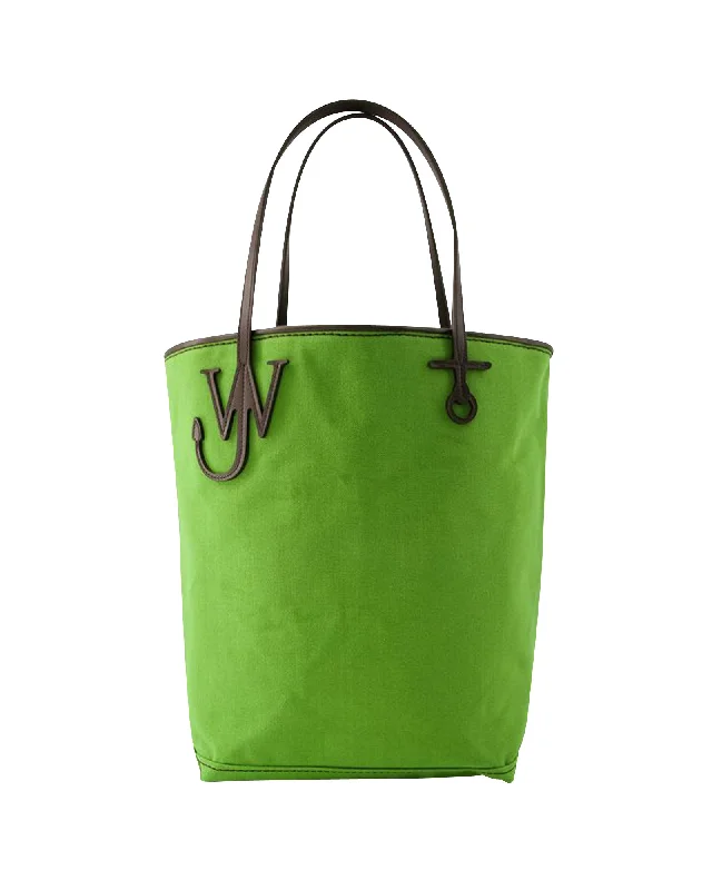 Tsa-Approved Bags For Hassle-Free Airport Security Anchor Tall Tote Bag - J.W. Anderson - Canvas - Green/Brown