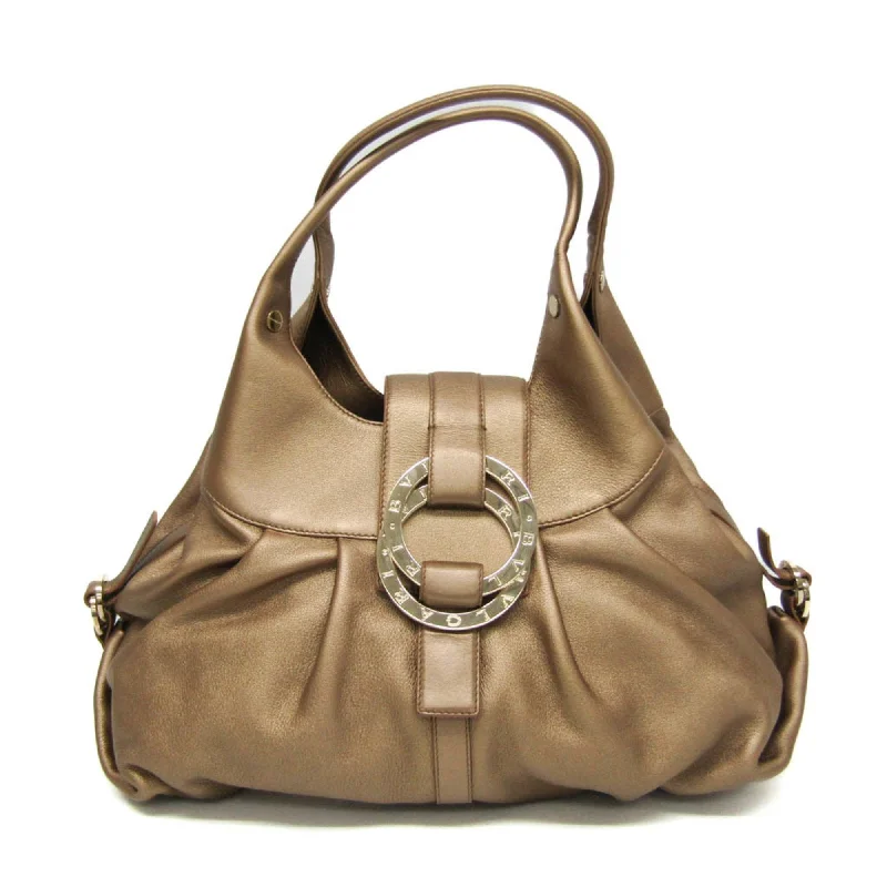 Lightweight And Functional Bags For Travel And Work Bulgari Chandra  Leather Tote Bag (Pre-Owned)