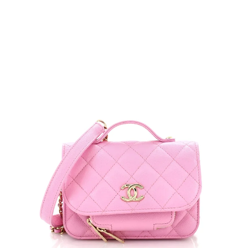 Affordable Bags For Budget Shoppers Business Affinity Flap Clutch with Chain Quilted Caviar