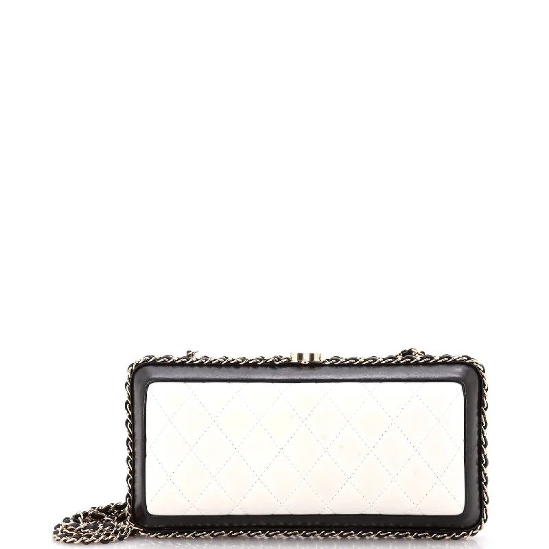 Vintage Bags For Retro And Classic Fashion Lovers Chain Around Clutch Quilted Lambskin Small