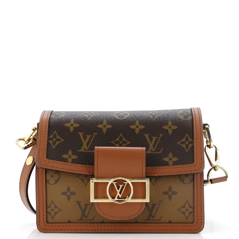 Seasonal Clearance Bags For Summer, Winter, Etc. Dauphine Shoulder Bag Reverse Monogram Canvas Mini
