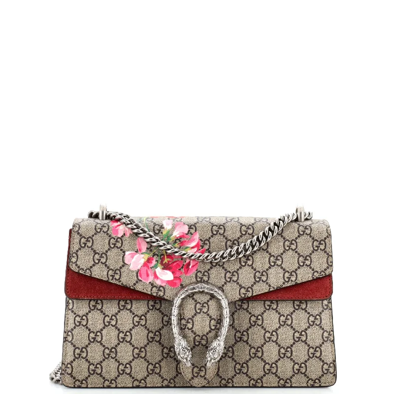 Chic Bags For Office Professionals And Urban Dwellers Dionysus Bag Blooms Print GG Coated Canvas Small