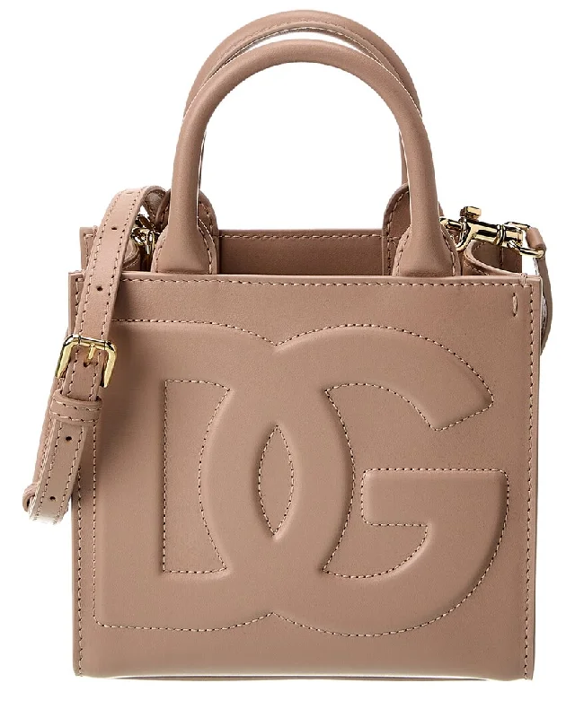 Luxury Bags On Sale Dolce & Gabbana DG Daily Mini Leather Shopper Tote