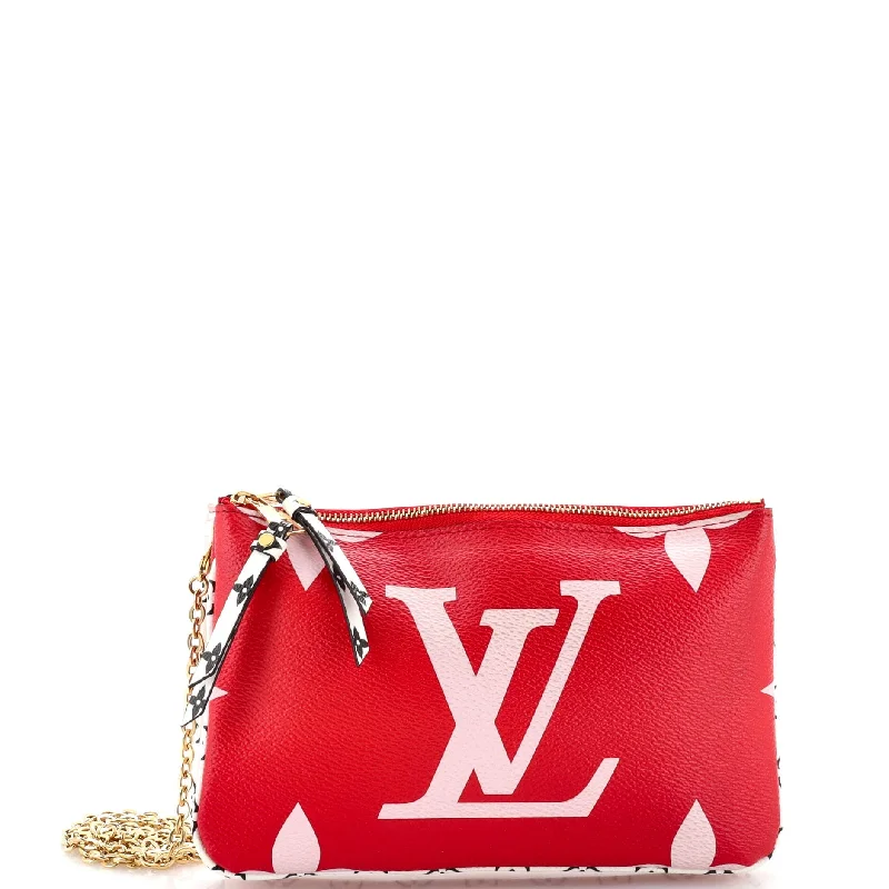 Designer Bags For Luxury Collectors With Offers Double Zip Pochette Limited Edition Colored Monogram Giant