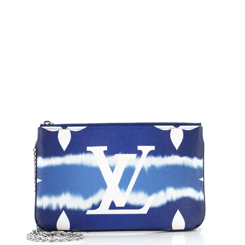 Scratch-Resistant And Luxury Sale Bags Double Zip Pochette Limited Edition Escale Monogram Giant