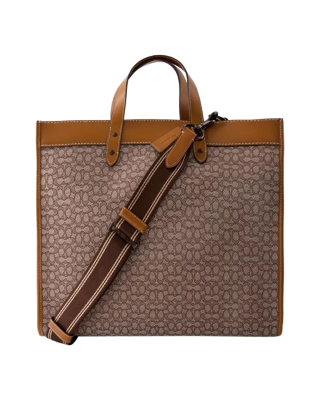Stylish Bags For Fashion Bloggers With Promotions Field 40 Tote Bag - Coach - Leather - Cocoa