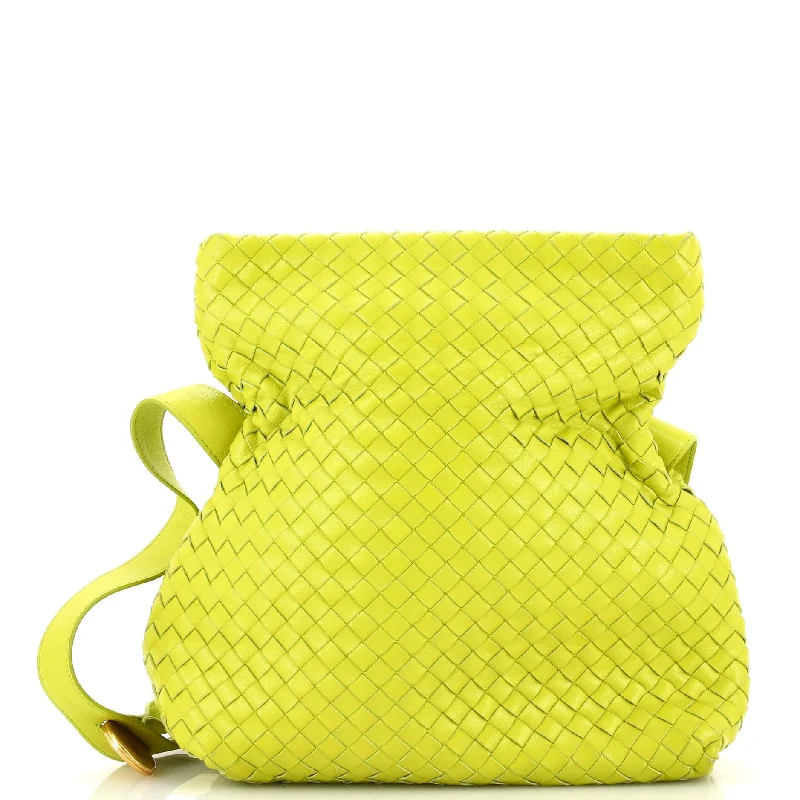 Luxury Bags For Working Professionals Fold Over Shoulder Bag Intrecciato Nappa Small