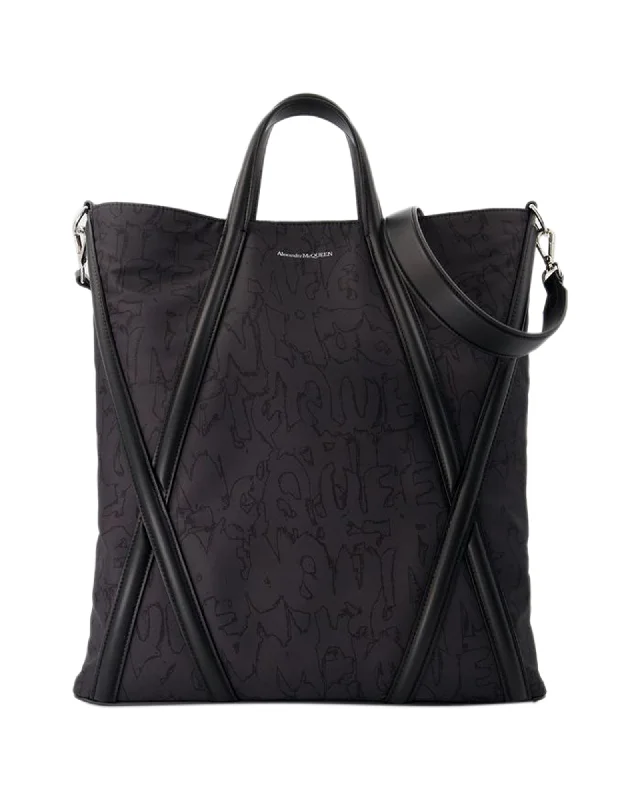 Sporty Bags For Active And Athletic Lifestyles Harness Shopper Bag - Alexander McQueen - Nylon - Black
