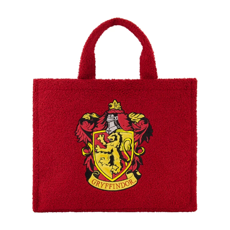 Affordable Handbags Harry Potter Gryffindor Crest Sherpa Travel Tote with Trolley Strap