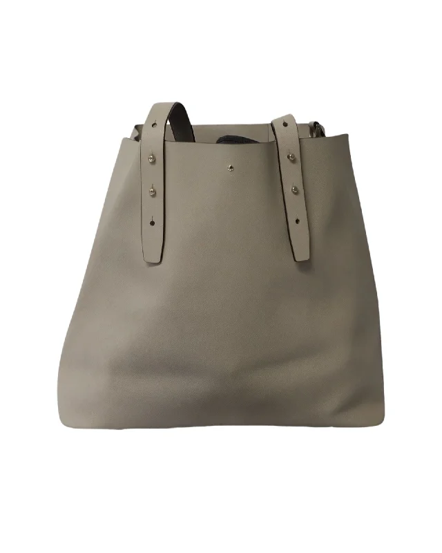 Limited-Time Offer On Trendy Bags Kate Spade Large Adjustable Strap Tote Bag in Grey Leather