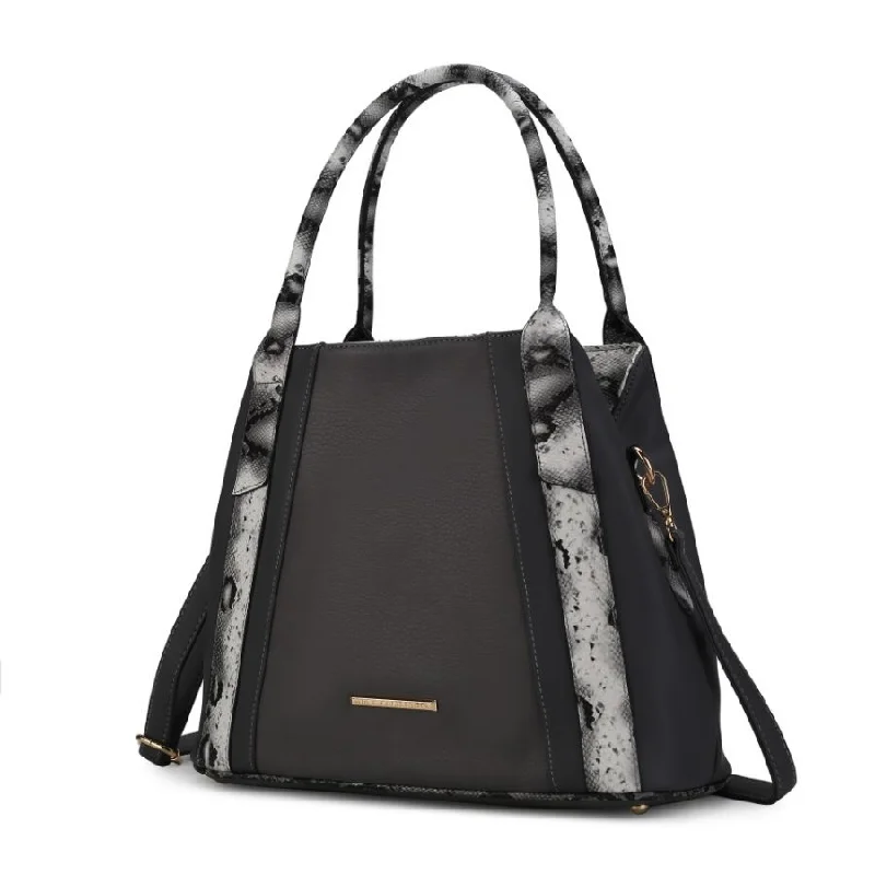 Inspired Bags For Affordable Luxury Kenna Snake embossed Vegan Leather Women’s Tote Bag