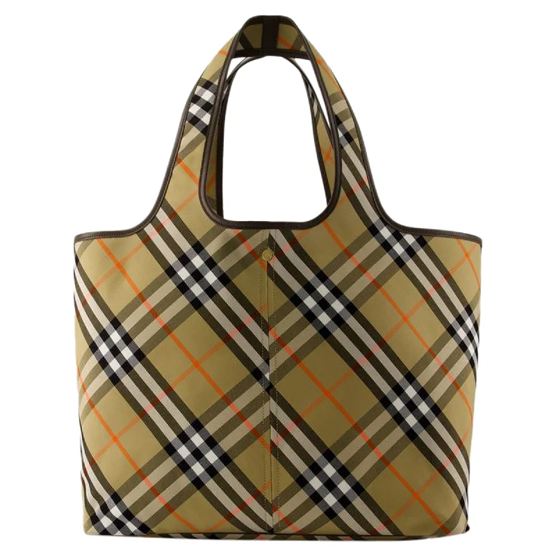 Affordable Bags For Budget Shoppers London Shopper Bag - Burberry - Cotton - Beige