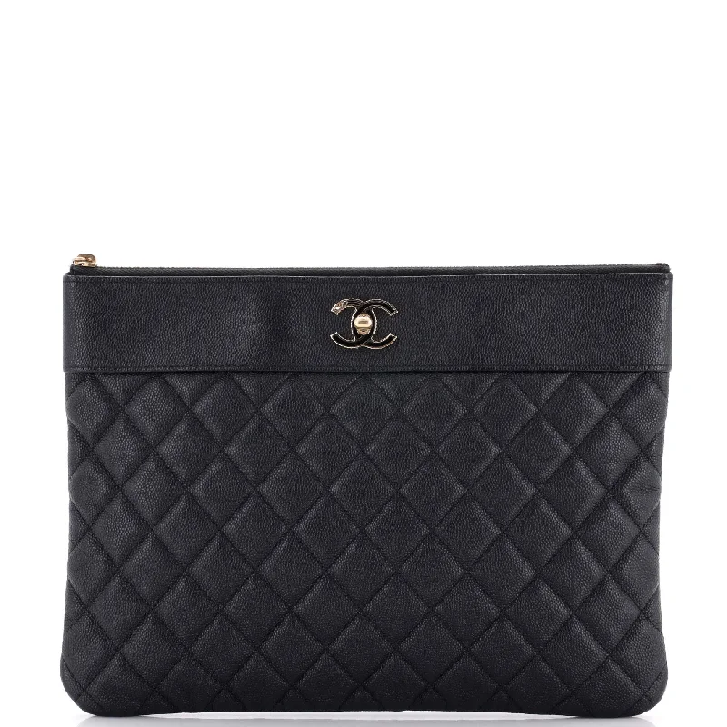 Lightweight Bags For Senior Travelers Mademoiselle Vintage O Case Clutch Quilted Sheepskin Medium
