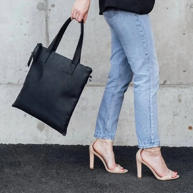 Genuine Bags On Clearance Sale Market Tote In Black/silver Hardware