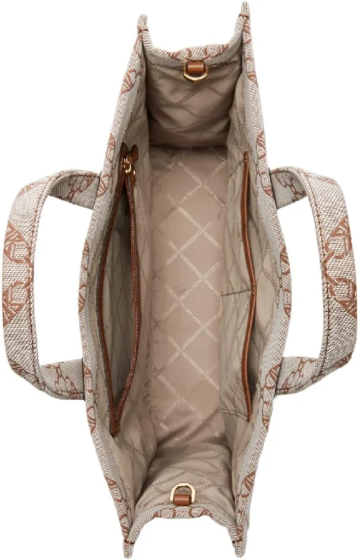 Odor-Resistant And Budget Bags Michael Kors Gigi Large Grab Tote Natural/Luggage One Size