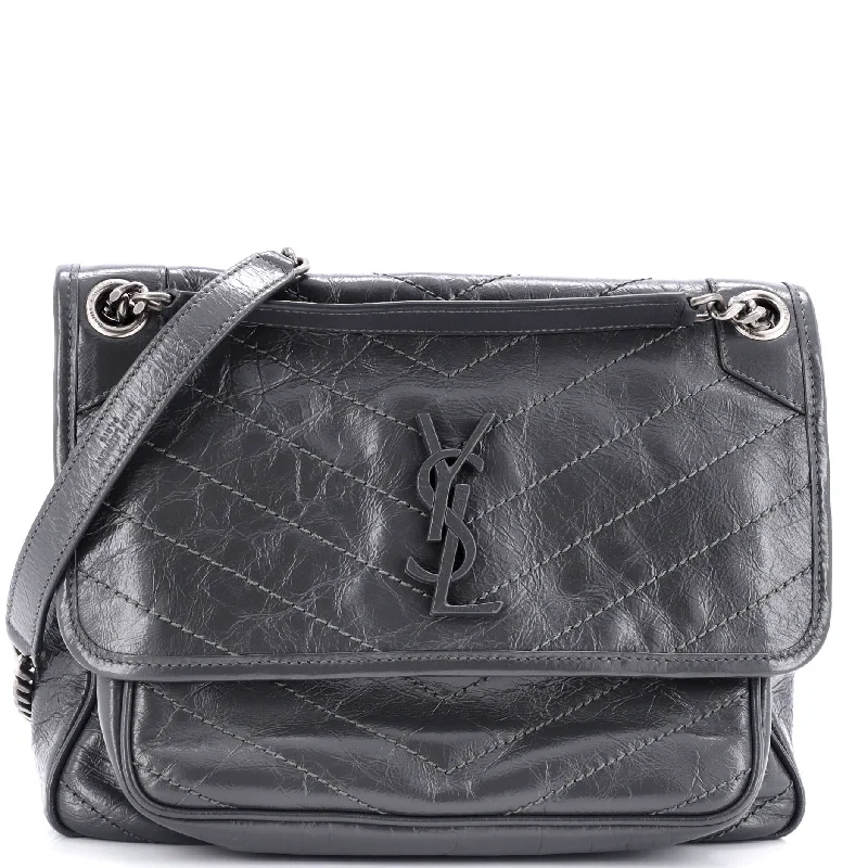 Luxury Bags For Professionals With Discounts Niki Chain Flap Bag Matelasse Chevron Leather Medium