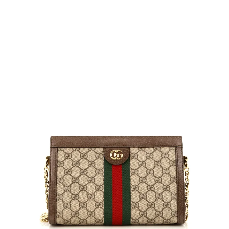Luxurious But Budget-Friendly Bags Ophidia Chain Shoulder Bag GG Coated Canvas Small