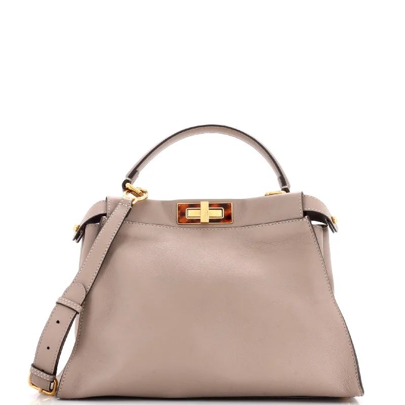 Stylish Bags For Fashion Bloggers With Promotions Peekaboo Bag Leather with Tortoise Detail Regular