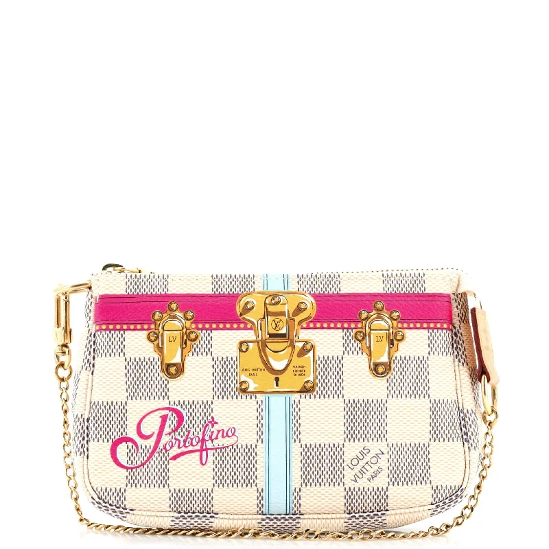 Bold Fashionistas Pochette Accessoires Limited Edition Cities Damier Summer Trunks Mini