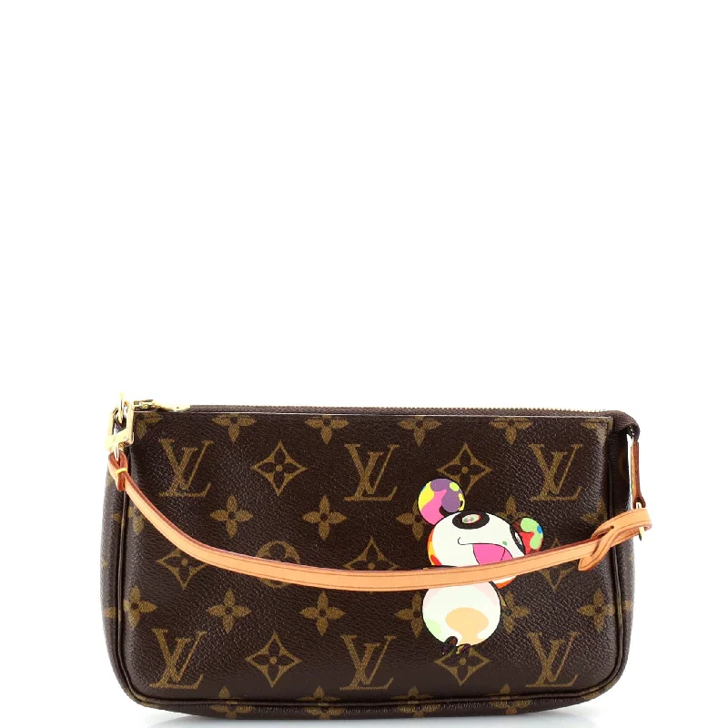 Durable And Fashionable Bags For Daily Use Pochette Accessoires Limited Edition Monogram Murakami Panda