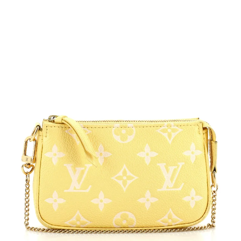 Trendy And Discounted Designer Handbags Pochette Accessoires Monogram Empreinte Leather Mini