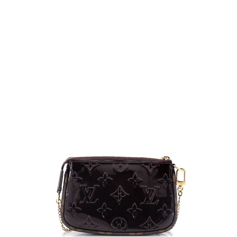 Luxurious Bags With Limited-Time Offers Pochette Accessoires Monogram Vernis with Monogram Canvas Mini