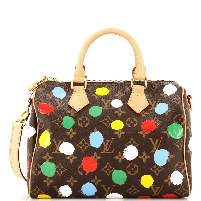 Inspired Bags For Modern Sophistication Speedy Bandouliere Bag Yayoi Kusama Painted Dots Monogram Canvas 25