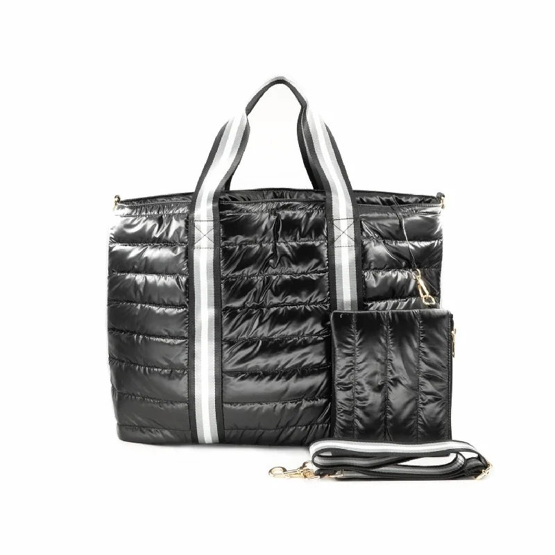 Minimalist Bags For Clean And Modern Aesthetics St Barth's Getaway Tote Bag In Black