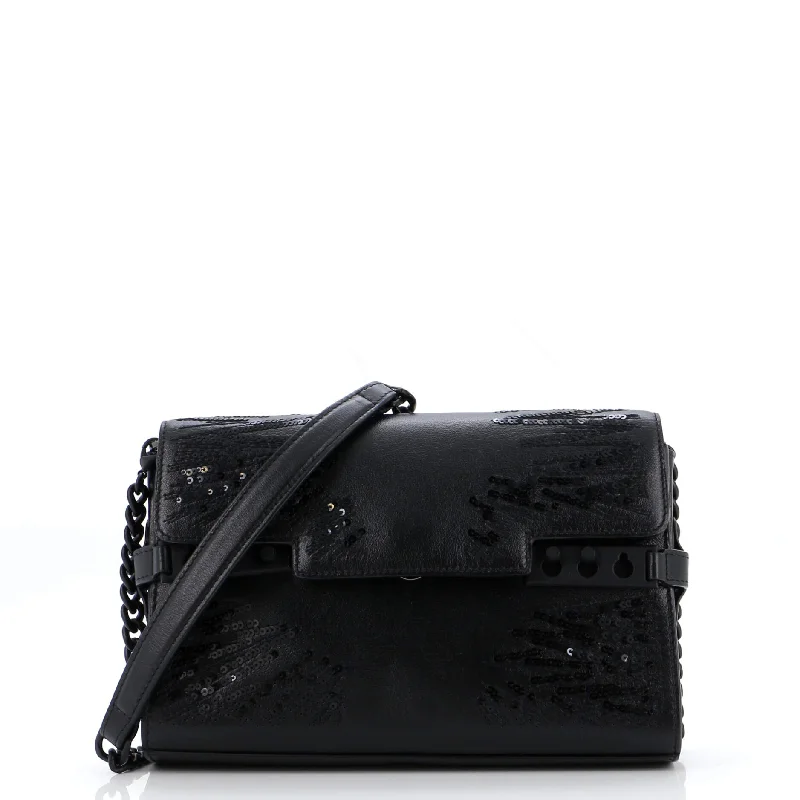 Luxury Bags For Professionals With Discounts Tempete Convertible Clutch Embellished Leather Small